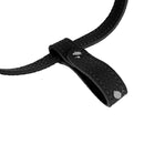 Leather Dog Muzzle Anti Bark Bite Chew Dog Training Products(Black)(M)