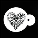 Novelty 3PCS/SET Heart Fondant Cake Stencil Cappuccino Cupcake Decorationd~ï¼ˆ