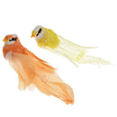 2Pcs Colorful Artificial Foam Mini Bird with Clip Home Wedding DIY Kit Decor