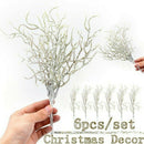 Christmas Artificial Plant Snow Pine Branch Grass Simulation Flower Pa Hn