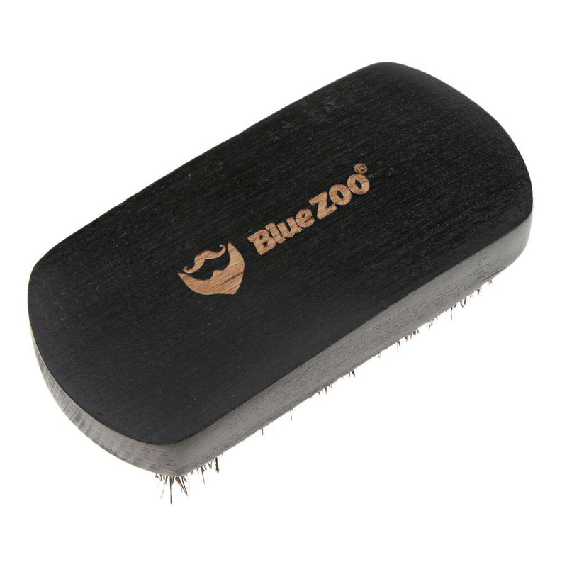 Hard Bristle Wood Beard Mustache Facial Hair Brush for Men Grooming Styling