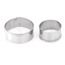 3pcs/set stainless steel round circle shaped cookie cutter biscuit pastry molds`