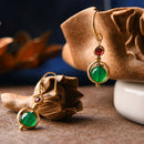 Fashion Asymmetric Earrings Personality Retro Temperament Earrings National