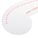 2pcs French Curve Ruler Spline Design Measure Sewing Tool for Pattern Making