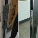 Invisible/Door Lock, Sliding Door Hook Lock, Alloy Lock Body, Frame Glass D