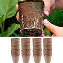 50Pcs Garden Plants Nursery Paper Pots Biodegradable Seedling Raising Cups B9V7