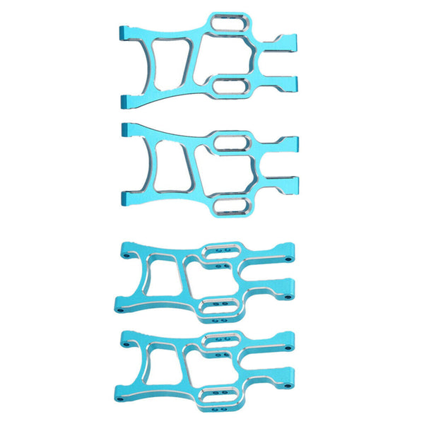 2 Pairs RC Rear Front Lower Suspension Arm Aluminum Alloy for RC Redcat HSP