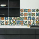 24pcs PVC Waterproof Self-adhesive Oil Proof Tile Stickers (10x10cm ET101) A