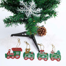 4pcs Special Shaped Full Diamond Painting Christmas Keychain for Decor Accessory