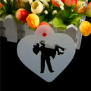 Lovely Wedding Decoration Cake Stencil Couple Lovers Cookie Stencils Cake BSES
