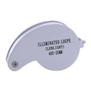 40x25mm Jewelry Jade Loupe Fold LED Pocket Magnifier Inspection gift box Di
