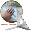 45/90 Degree Angle Woodworking Ruler Square Layout Miter Triangle Rulers
