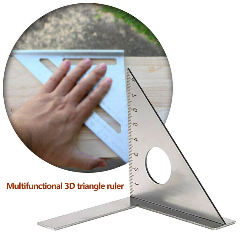 45/90 Degree Angle Woodworking Ruler Square Layout Miter Triangle Rulers