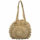 New Fashion Women Summer Round Rattan grass Bags Beach Shoulder Bags Handba