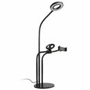 3 In 1 Led Selfie Ring Light Desktop Led Lamp Lazy Mobile Phone Holder With