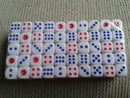 Living Up 100 Pcs  Standard Plastic 10mm Game White Dice Die Toys LJ