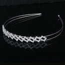 Headband rectangular rhinestone tiara of bridesmaid / wedding / girl flower O2I7