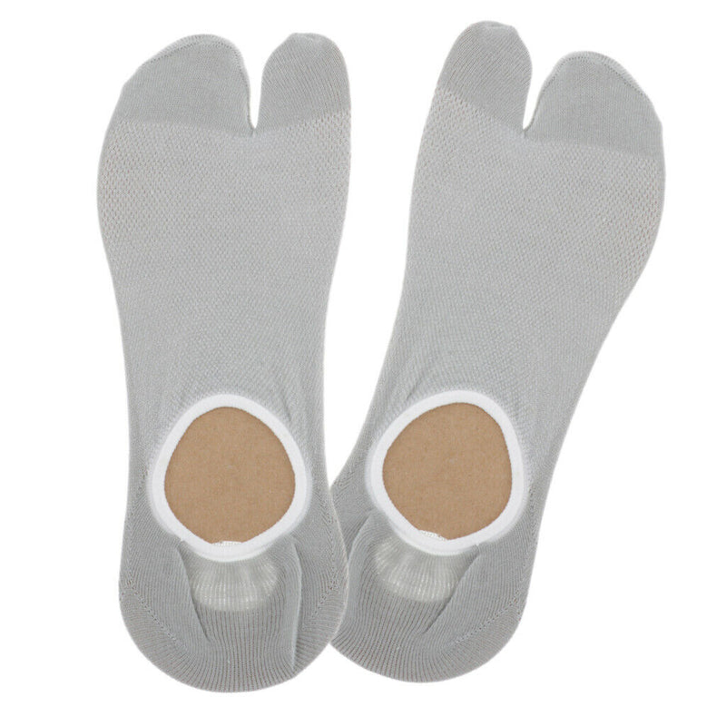 2 Pairs Male Cotton Split 2 Toe Flip-Flops Socks  Tabi Socks Sports Anklets