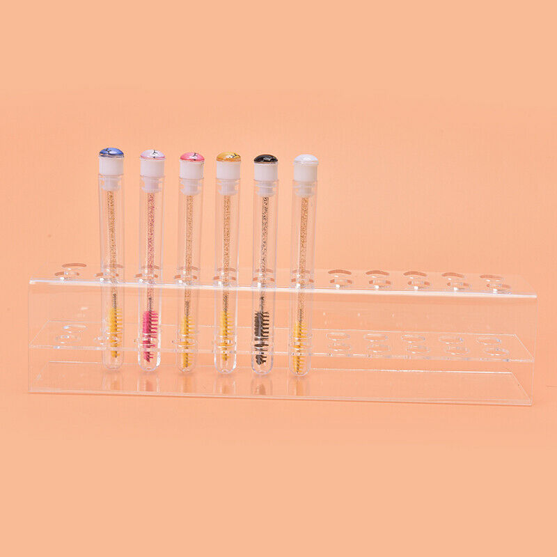 24 holes Makeup Eyebrow Brush Tube Organiser Bracket Tweezers Holder StandB Nw