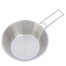 Portable Camping Picnic Cookware Stainless Steel Cooking Hiking Bowl Pot Pan ME