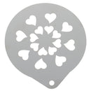 6pcs/lot Stainless Steel Metal Chocolate Coffee Art Mould Coffee Stencils L W Gw