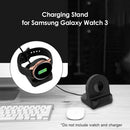 Silicone Charging Dock Station Holder for Galaxy Watch 3 Active 1 2 (Black)