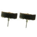 2 Pcs 80mm 3inch Horse Hair and Sisal Polishing Wheel Buffing Pad Brushes for