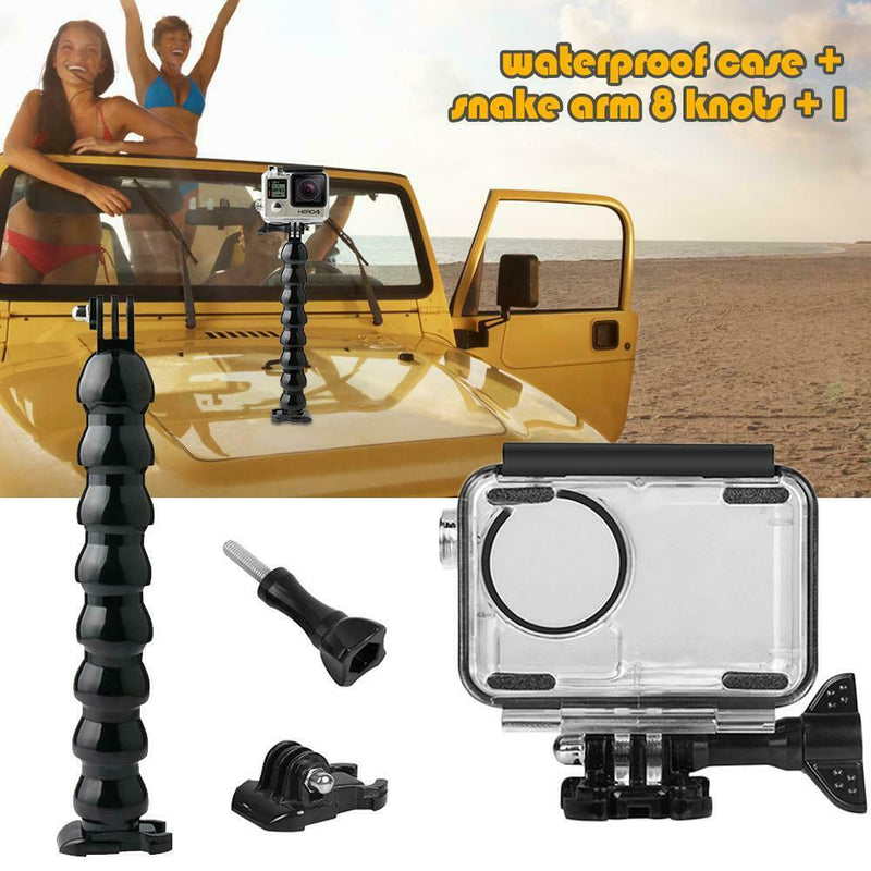 4pcs Waterproof Case 8 Section Gooseneck Base Screw for DJI OSMO Action Cam
