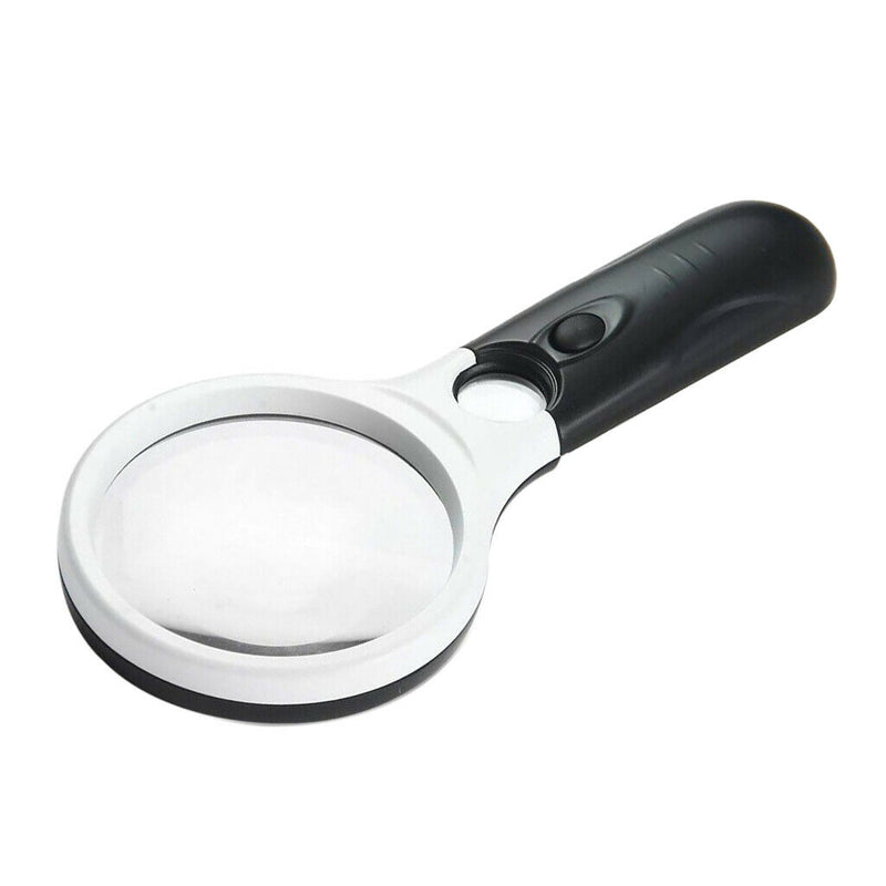 Interchangeable 2 Main Lens 10X/20X Handheld Magnifier LED Magnifying Glass