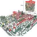 3300Pcs Army Men Action Figures -Soldier and Army Base Set Accessories