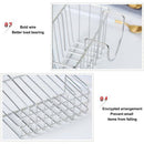 Kitchen Sink Stainless Steel Bathroom Organizer Sponge Holder Drain Rack Hanging