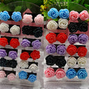 12 Pairs Rose Stud Earrings Mixed Color Flower Earrings Wholesale Jewelry Set ME