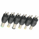Universal 1 set = 8pcs / set 5pin Jack Plugs DC for Laptop AC Power Adapter B4P4