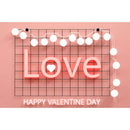 Happy Valentines Backdrop Non-peeling Wall Table Art Cloth Studio Photography Pr