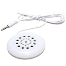Portable 3.5mm Cushion Music Speaker White