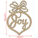6PCS Christmas Tree Wooden Hollow Hanging Ornaments Decoration Xmas Gift JR
