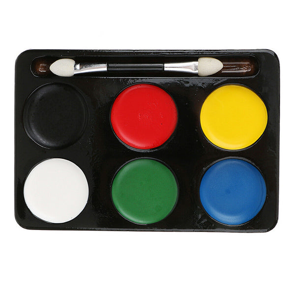 Clown Joker Jester Costume Accessories Wig Red Nose Makeup Face Paints Set