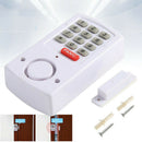 Door Window Alarm Security System Home Wireless Battery Burglar Keypad White