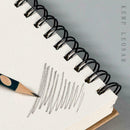 A5 Design 50 Pages Dot Grid Kraft Cover Coil Journal School Notebook X4W2