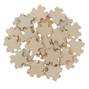 50pcs 40mm Blank Wooden Puzzle Embellishments Wood Slices Toys Wedding Art