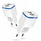 EU Plug Universal 2.1A 5V USB Phone Fast Charger LED Light For Traveling Outdoor