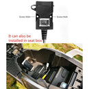 Waterproof Dual USB 12V Motorcycle Handlebar Charger Socket w Switch & Mounts OZ
