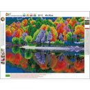 5D DIY Diamond Painting Cross Stitch Landscape Green Wood Crystal Needle Th