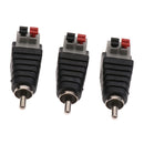 Male Power Balun Connector Adapter Plug Jack Socket For TV Audio Cable