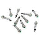 20x XD8-2 8mm 12V DC LED Metal Signal Indicator  Dash Light Red+Green