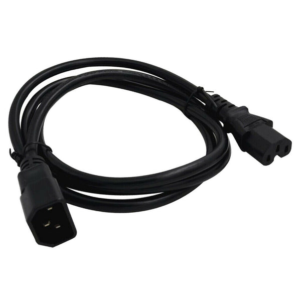 Black IEC320 C14 Male to C15 Female Power Convertor 3.3ft Replace Part