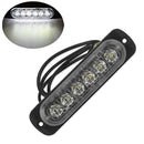 12V-24V 6LED Light Flash Emergency Car Vehicle Warning Strobe Flashing Whit