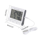 AL-02 Digital LCD Alarm Thermometer Hygrometer Indoor Outdoor Weather Station