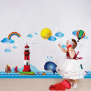 Ocean Underwater World Waterproof Self-Adhesive Wall Stickers DIY Decals
