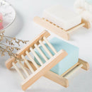 Natural Wood Bamboo Soap Drainer Dishes Tray Soap Dry Holder Storage Rack Pl Hn